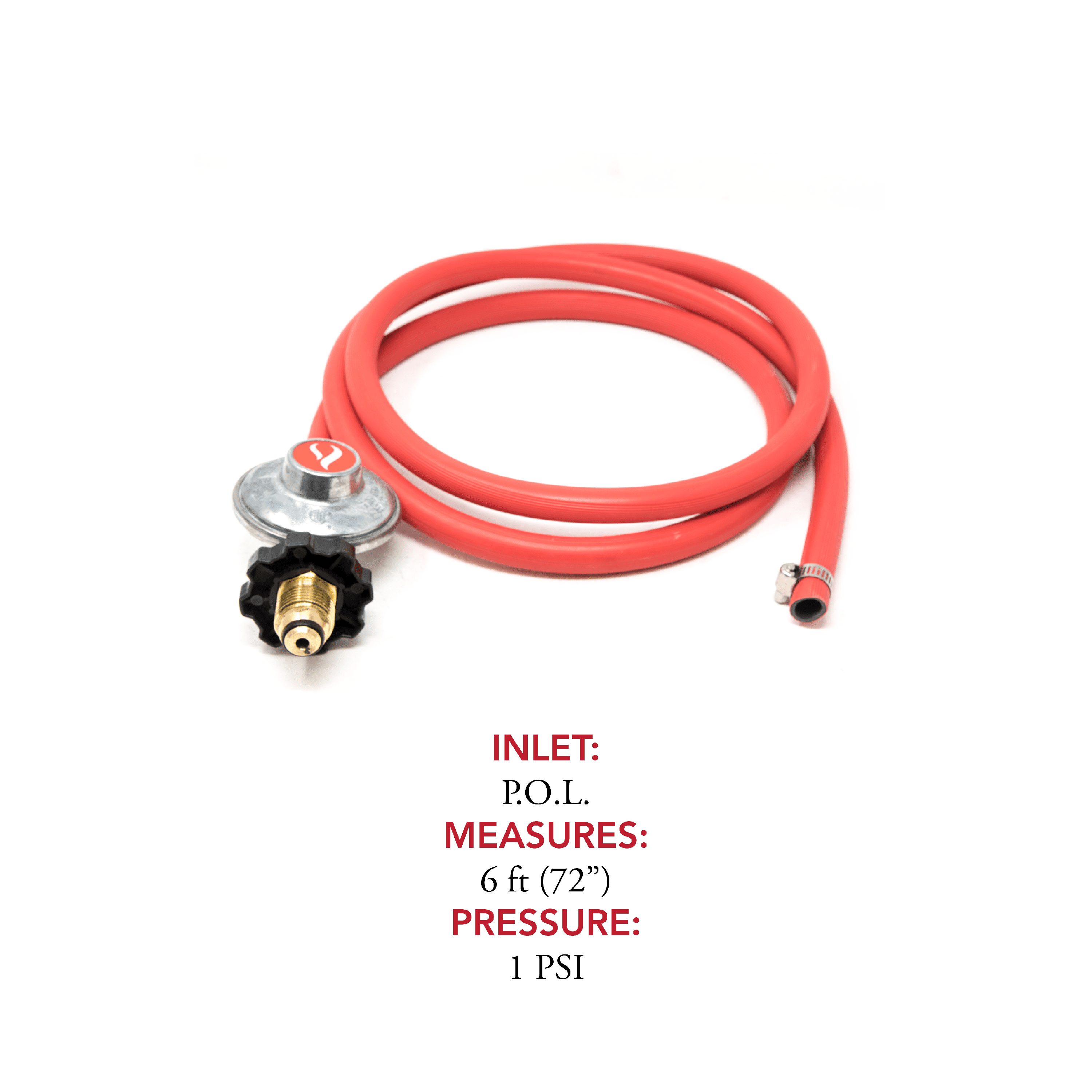Gasone 2103 Gas One 6ft Propane Regulator And Hose Clamp Style Kit