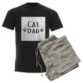thumbnail image 6 of CafePress - Cat Dad Pajamas - Men's Dark Loose Fit Cotton Pajama Set, 6 of 7