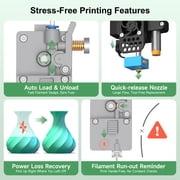 Entina Desktop 3D Printer Tina2S, Wi-Fi Control Auto Leveling Heated Plate for Beginners STEM DIY