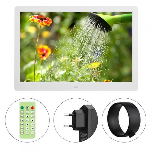 TOPINCN Electronic Digital Photo Frame, 14 Inch 16:9 1280*800 HD Wide Screen Digital Photo Frame Electronic Album Music Video Player