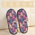 thumbnail image 2 of Honeii Octopus in love Print Furry Slippers Bedroom Slippers for Women and Men Fuzzy Plush Comfy Faux Fur Lined Slide Shoes -Medium, 2 of 8