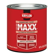 Krylon COLORmaxx Brush On, Gloss, Banner Red, 1/2 Pint