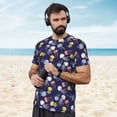 thumbnail image 4 of Wukai Colorful Jellyfish Print Men's Short-Sleeved Mesh T-Shirt,Quick-Dry Short Sleeve Workout T-Shirt-X-Small, 4 of 8