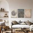 thumbnail image 3 of 3Pcs Framed Tree Ring Canvas Wall Art Print Pastel Gray Wood Spirals Picture Nature Abstract Drawings Poster Modern Minimalist Wall Decor for Living Room Bedroom Home Office 12"x16"x3, 3 of 6