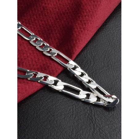 Women Men Vintage Style Silver Plated Chain Link Bracelets Party Jewelry 20cm cbst