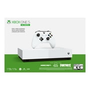 Microsoft Xbox One S 1TB All Digital Edition 3 Game Bundle (Disc-free Gaming), White, NJP-00050