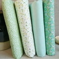 thumbnail image 2 of Lierteer 4pcs 25cm/50cm DIY Square Craft Sewing Cotton Cloth Patchwork Soft Floral Fabric, 2 of 8