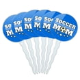 thumbnail image 1 of Soccer Mom Mother Sports Cupcake Picks Toppers Decoration Set of 6, 1 of 6