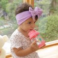 thumbnail image 5 of LNMQLPDBS Baby Headbands Handmade Soft Stretchy Nylon Hair Bands with Bows Newborn Infant Elastic Turban Hair Bows Toddler Hair Accessories, 5 of 5