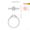 thumbnail image 6 of ANGARA IGI Certified Lab Grown 1 Ct Diamond Engagement Ring for Women in 14K White Gold (Size-6.5x4.5mm| Color-F-G| Clarity-VS) | April Birthstone, Anniversary, Jewelry Gift for Women | Diamond Ring, 6 of 7