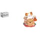 thumbnail image 1 of Organizador remoto y reloj de pared con diseño de gato, silencioso, sin , para mesa, mesita de noche, sofá, oficina, dormitorio,, 1 of 8