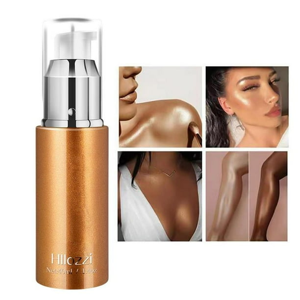 Crema bronceadora corporal con brillo hidratante, loción no grasa para todo tipo de piel, fácil de aplicar Fivean unisex