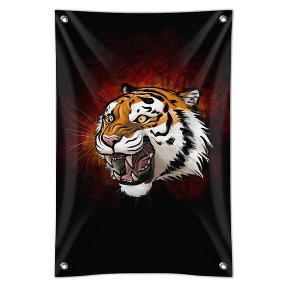 Fierce Tiger Home Business Office Sign
