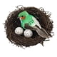 thumbnail image 5 of Conjunto de Estatuas Al de Jardín de Pájaros, de Pájaros Y Huevos de Pájaros con Plumas Artificiales, 5 of 9