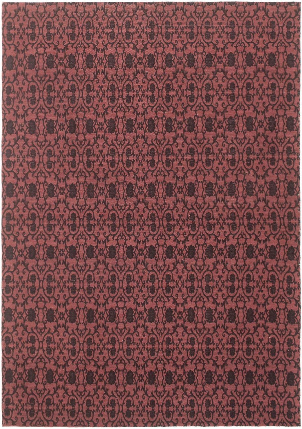 ECARPETGALLERY 4'8" x 6'9" Transitional Collage Handmade Area Rug for Living Room, Dining Room and Bedroom in Black