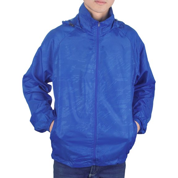 Womens Lightweight Raincoat Waterproof Rainwear Outdoor Windproof Hooded Active Windbreakerer, Blue, S