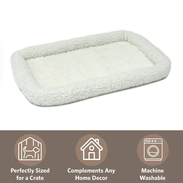 MidWest Quiet Time Fleece Bolster Bed, Fits 22-Inch Crate photo 3