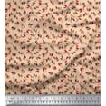 thumbnail image 1 of Soimoi Poly Georgette Fabric Artistic Leaves Decor Fabric Printed Yard 52 Inch Wide, 1 of 3