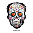 thumbnail image 4 of Adornos de calavera de azúcar del Día de los muertos Casa de los Tesoros para cupcakes Globos de calavera de Halloween Decoraciones para el hogar Favores de Halloween, 4 of 4