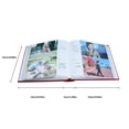 thumbnail image 1 of facefd Linen Photo Album Portable Replacement PP Pocket 50 Pages 100 Insert 6inch Protective Family Couple Wedding Collect Book Yellow, 1 of 8