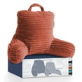 thumbnail image 1 of Nestl Almohada de Lectura para Niños y Adolescentes, Pequeña con Respaldo Brazos, Descanso Cama Memory Foam Triturada, Color Rosa Brumoso, 1 of 7
