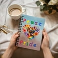 thumbnail image 3 of Peace Love Pride Rhodesian Ridgeback with Rainbow Sunglasses LGBT LGBTQ+ Spiral Bound Journal Ridgebacks Dog Lover Gifts 5x7in Spiral Notebook - 01004, 3 of 5