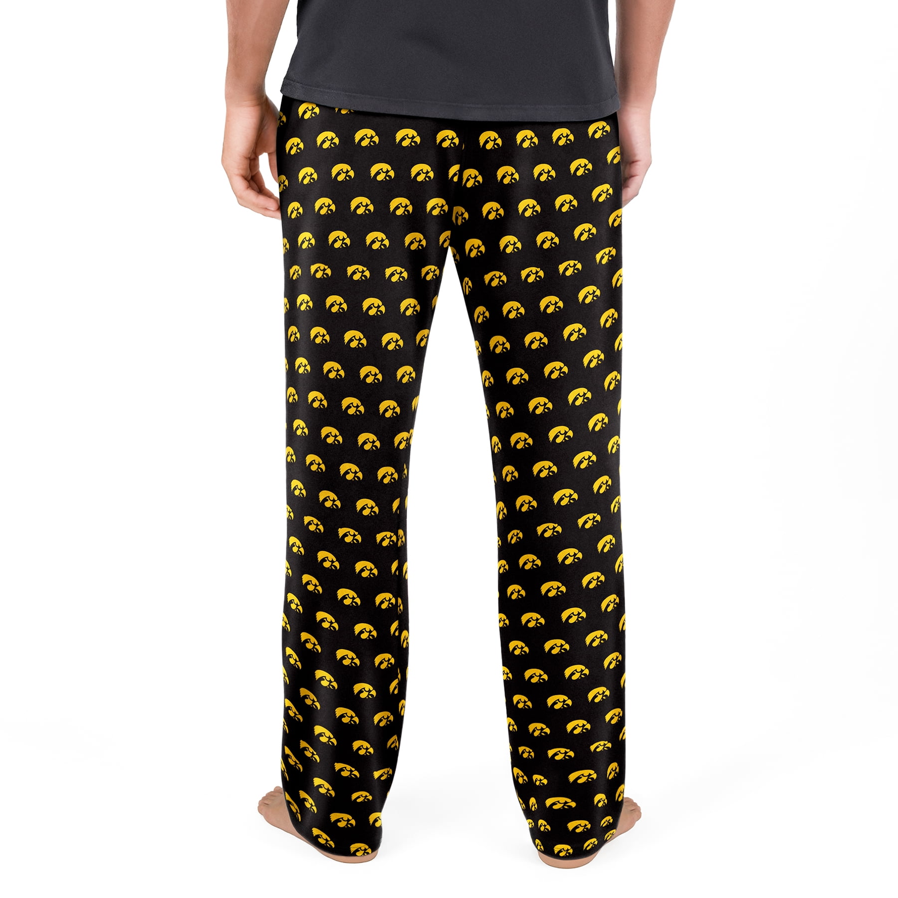 NCAA Mens Iowa Hawkeyes All Over Print Pajama Pants