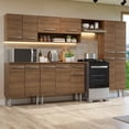 thumbnail image 2 of Cocina Integral Modular Completa Madesa Emilly 293cm Marrón, 2 of 8