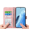 thumbnail image 4 of Funda Tipo Billetera para Honor X6C Carcasa Abatible con Porta Tarjetas, Bolsillo para Efectivo, Soporte Ajustable, Cierre Magnético y Correa de Muñeca Rosa, 4 of 6
