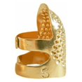 thumbnail image 2 of Fingertip Protection Anti-slip Thimble Ring Handworking Needles Crafts Gadgets Sewing Accessories Household Professional Gold Plated S, 2 of 8