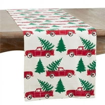 Saro Lifestyle Christmas Truck Table Runner
