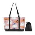 thumbnail image 7 of FORMRS Canvas Laptop Tote Bag for Women with 15.6" Computer Compartments Shoulder Handbag, Cartoon Halloween Ghosts, 7 of 7