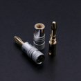 thumbnail image 2 of 200 Piezas Conector Banana 24K Cobre Chapado en BFA 4Mm Conector Banana Macho Altavoz Enchufe Audio Altavoz Cable Enchufe, 2 of 5