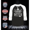 thumbnail image 2 of Shop4Ever Men's Good Witch Halloween Costumes Raglan Baseball Shirt Large Black/White, 2 of 4