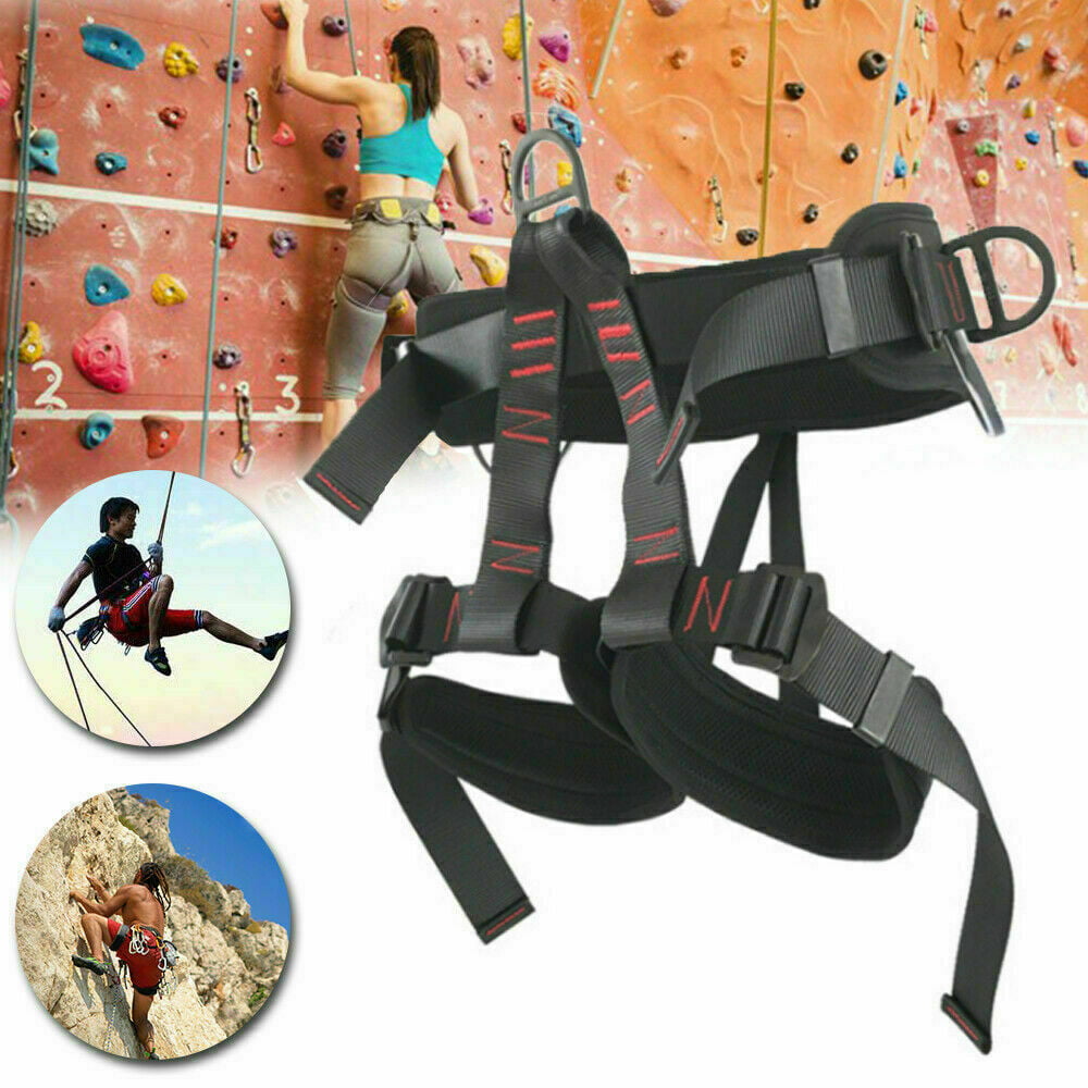 Outdoor Full Body Safety Rock Climbing Work Tree Rappelling Harness Seat Belt US 
