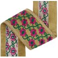 thumbnail image 6 of IBA Indianbeautifulart Golden Dori With Dark Magenta & Green Thread Dupion&nbsp;Trimming&nbsp;for Sewing DIY Craft by 3 Yard Border Lace Tape&nbsp;Trim, 1 Inch Wide, 6 of 7