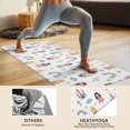 thumbnail image 4 of Rainbow Princess Castle Pattern Hot Yoga Mat Towel Non Slip for Hot Yoga - Quick-Drying Yoga Mat Cover with 4 Corner Pockets with Travel Bag - Hot Yoga Towel Non Slip 70"x26", 4 of 6