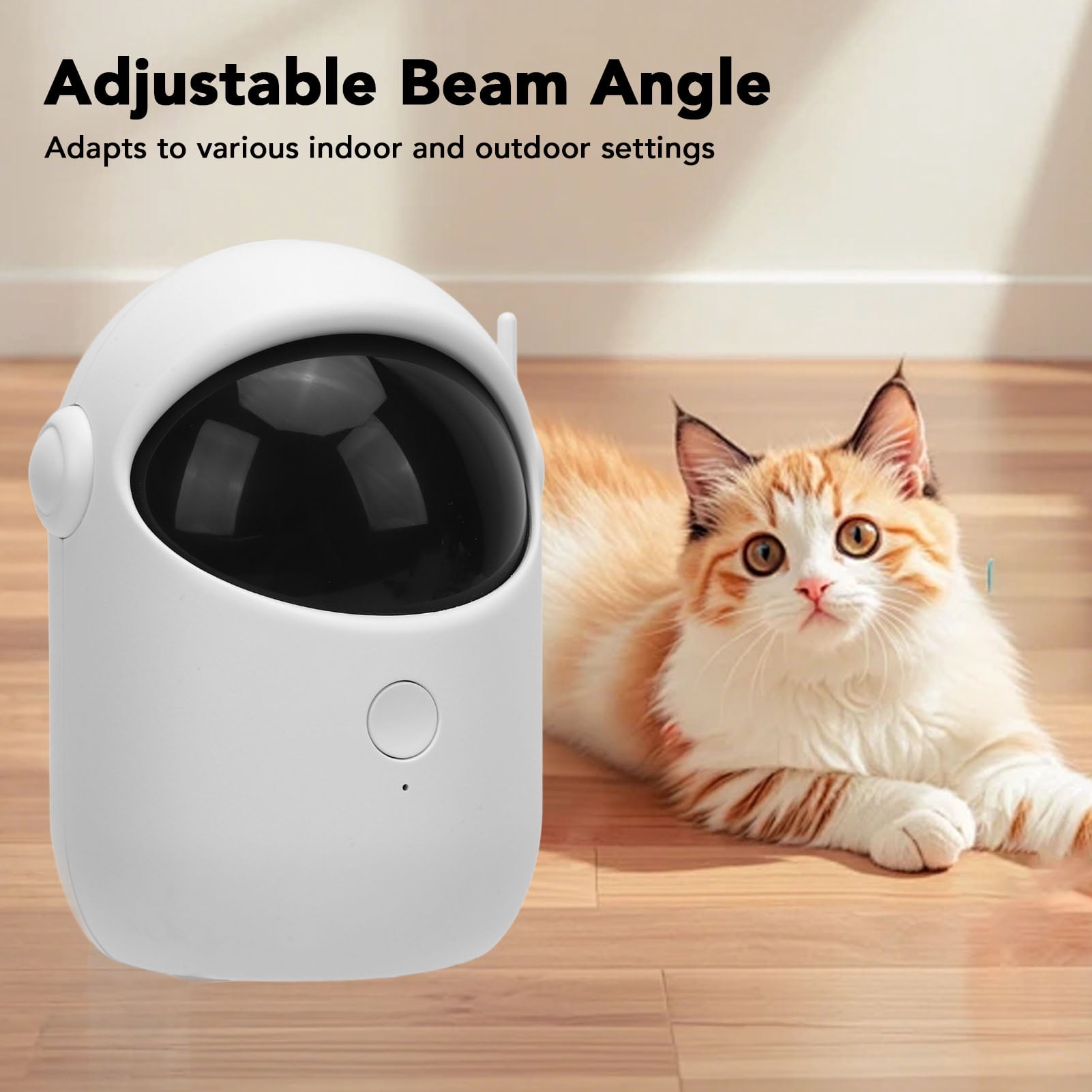 Rupoun Motion Activated Cat Pointer Toy, Smart Interactive Automatic 3 Working Modes Adjustable Angle Laser Teaser for Indoor Cats and Dogs, 4.7 x 3.1 x 3.1 inches / 12 x 8 x 8 cm
