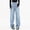 Sky Blue, variant on Women's Mid-Low Waist Baggy Boyfriend Jeans Vintage Wide Leg Denim Streetwear Pants