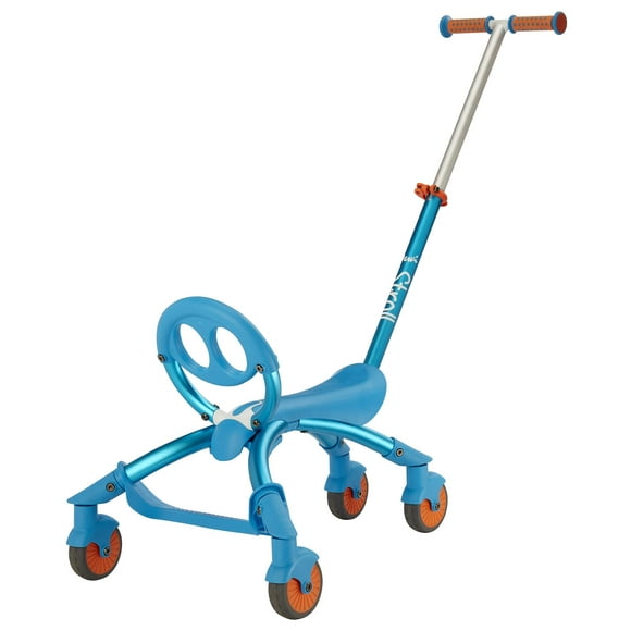 YBIKE Balade Pewi Jouet à Chevaucher pour Intérieur/extérieur avec Poignée de Poussée de Trotteur à Tout-Petit pour 9 Mois à 3 Ans Bleu