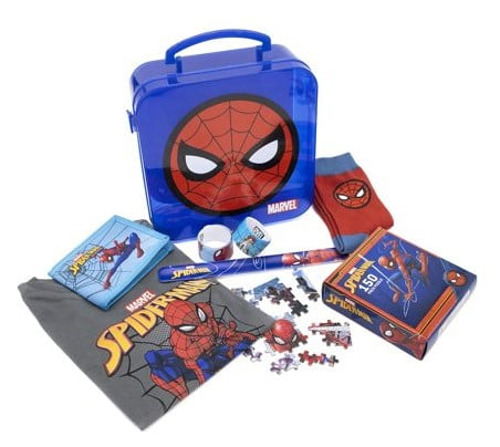 Spider-Man Boys Gift Box with Graphic T-Shirt, 6-Piece Set, Sizes 4-18