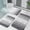 Grey, variant on Bathroom Rugs Sets 3 Piece, Soft Absorbent Microfiber Bath Mats and U-Shaped Contour Toilet Rug, Machine Wash Dry, Plush Shaggy Bath Mat Set for Bathroom (30"x20"+24"x16"+24"x20", Grey)
