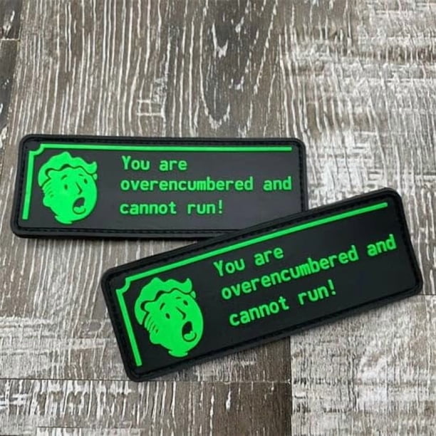 Parche de meme sobrecargado de PVC Patches para equipo táctico (2 unidades)