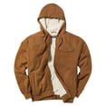 thumbnail image 3 of The American Outdoorsman Sherpa Lined Hoodie with Zipper and Pockets, Insulated Layer for Hiking and Camping in Cold Weather (Copper Heather, XXL), 3 of 5
