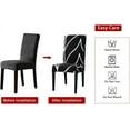 thumbnail image 5 of Set of 6 Stretch Dining Chair Slipcovers Modern Geometric Printed Chair Covers for Dining Room Home Farmhouse Decor Removable Washable Furniture Protector for All Seasons, 5 of 6