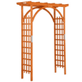 thumbnail image 2 of Yaheetech Wood Arbor Arbor Trellis Climbing Plant Wedding Garden Patio Bridal Party Decoration Arbor Wood & Iron Outdoor Square,Natural Wood, 2 of 8