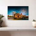 thumbnail image 2 of Elephant Stock Gateway Of India Vignette Wall Art - Horizontal Canvas Wall Art - Living Room Wall Decor - Places Canvas - Gray And Orange Decor - 12" x 8", 2 of 8
