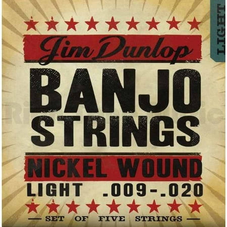 Dunlop - DJN0920 - Banjo Strings - Nickel - Light (Best 5 String Banjo)