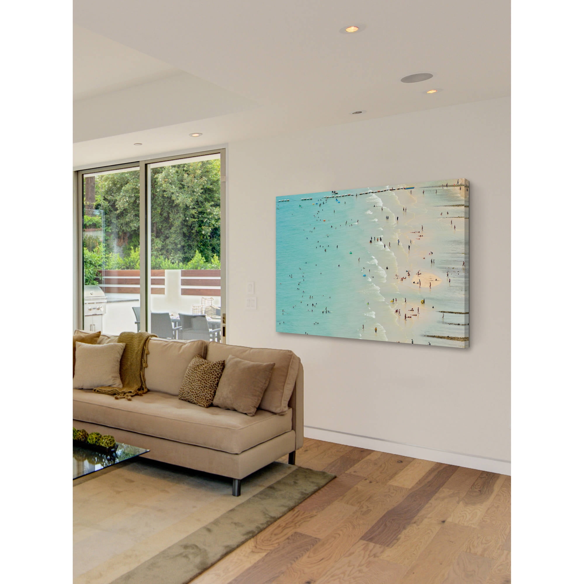 Marmont Hill "Fun at the Beach" Painting Print on Wrapped Canvas