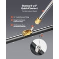 thumbnail image 5 of VEVOR 24" Pressure Washer Undercarriage Cleaner, 4000 PSI Stainless Steel, 7 Nozzles & Angle Adjustment Gear, 2 Extended Wands for Deck/Patio, 5 of 9